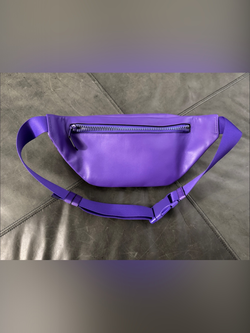 Coach Purple Signature Canvas and Leather Belt Bag - Picture 11 of 14